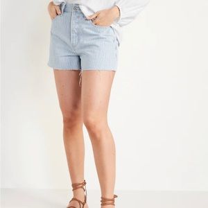 Old Navy hi waisted Railroad shorts